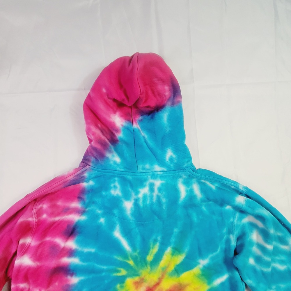 Lu-ke-len Luxe Kids Tie Dye Pullover Hoodie Large 14-16 Multi-Color K76 - Picture 9 of 14